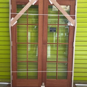 8 light french doors (framed)