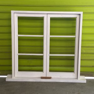 Twin 3 light casement window