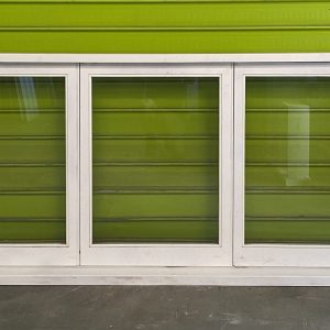 Triple single light casement window