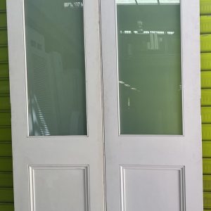 Victorian single light glazed Pair (loose)